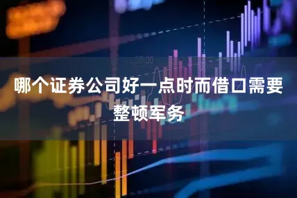 哪个证券公司好一点时而借口需要整顿军务